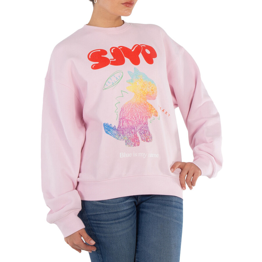 SJYP Colour Scratched Dino Sweatshirt - 2