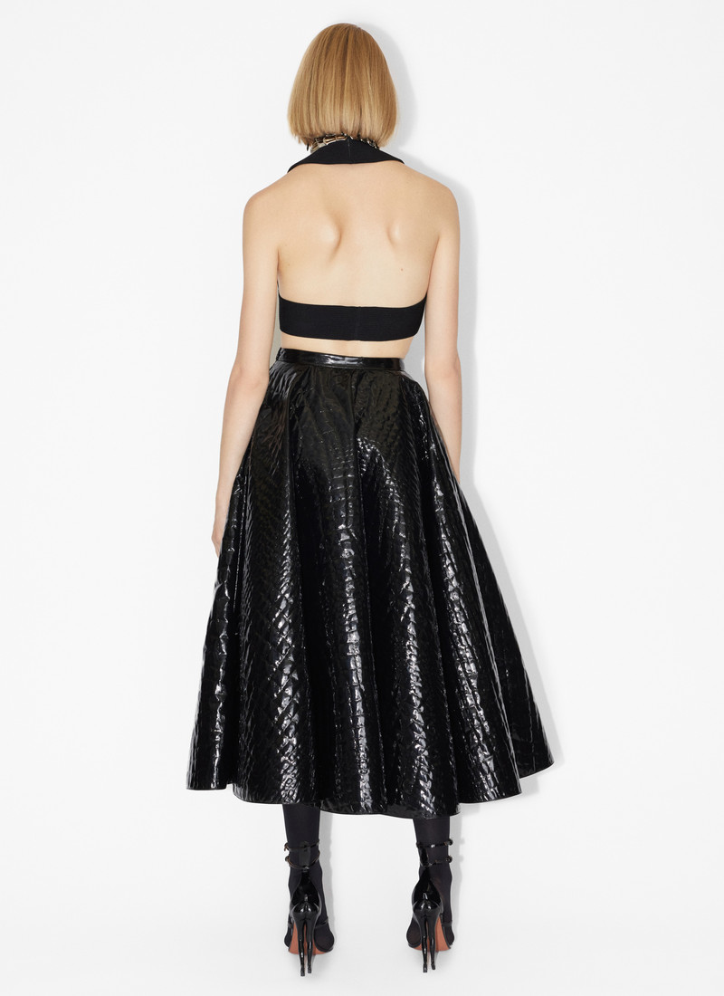 Alaïa MIDI "CROCODILE" PATTERN SKIRT outlook