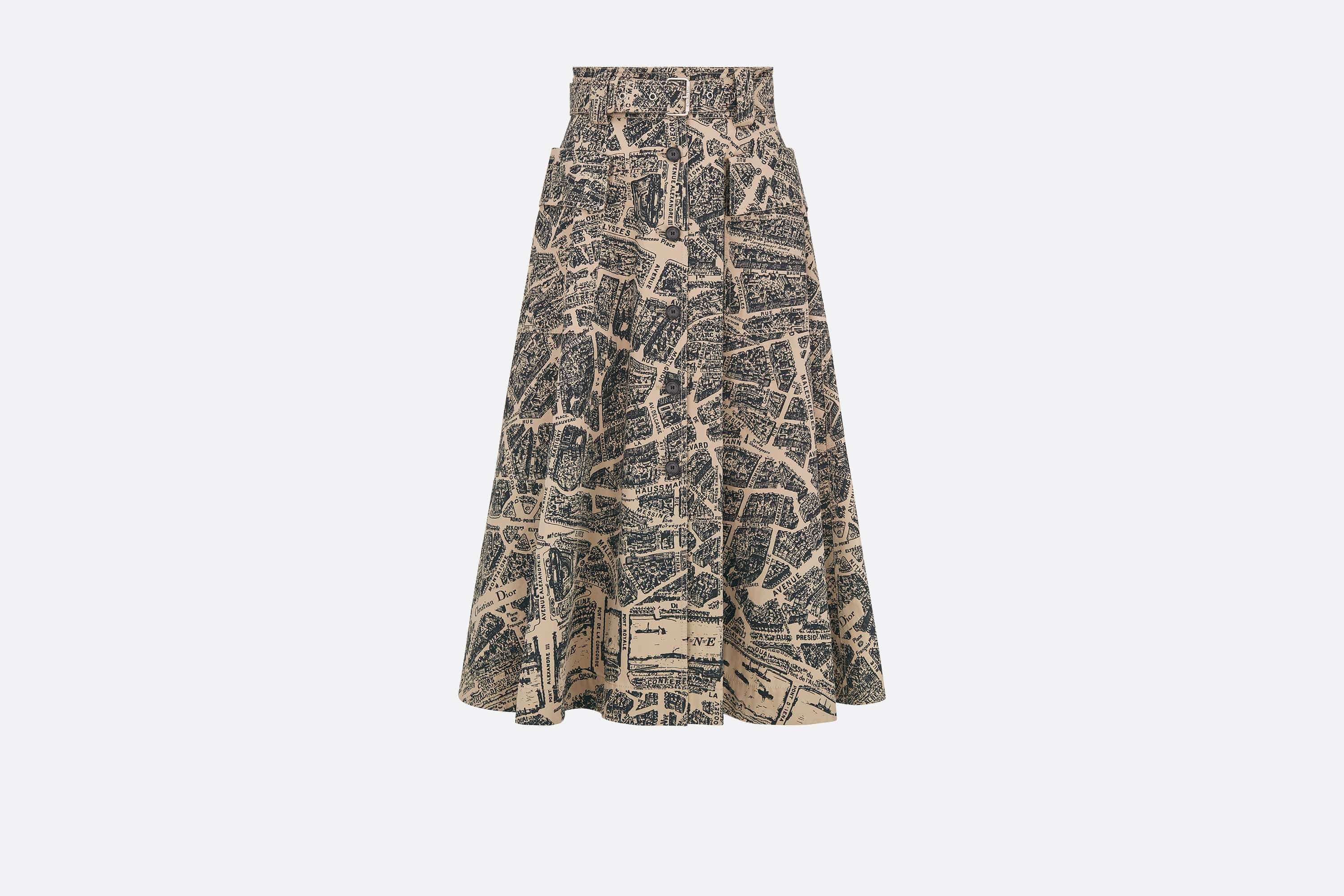 Mid-Length Flared Skirt - 1