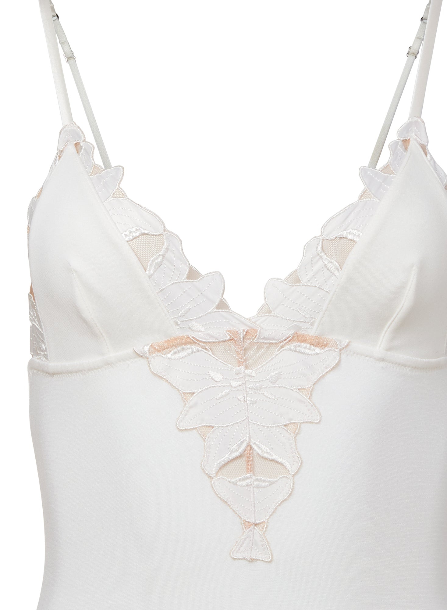 Lily Embroidery V-Neck Plunge Bodysuit - 7