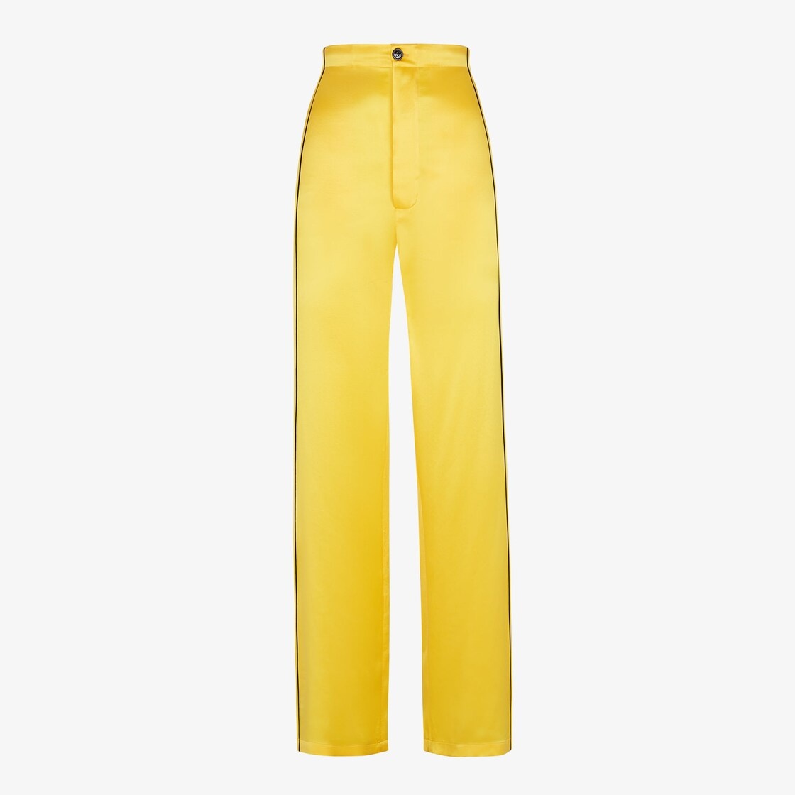 Yellow silk pajamas - 4