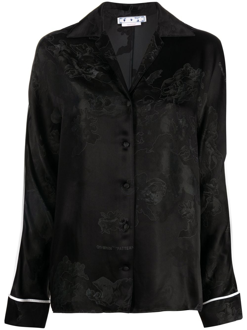 jacquard satin shirt - 1