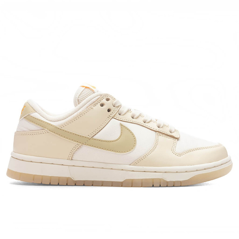 DUNK LOW WOMEN'S - MUSLIN/TEAM GOLD/PALE IVORY/LASER ORANGE - 1