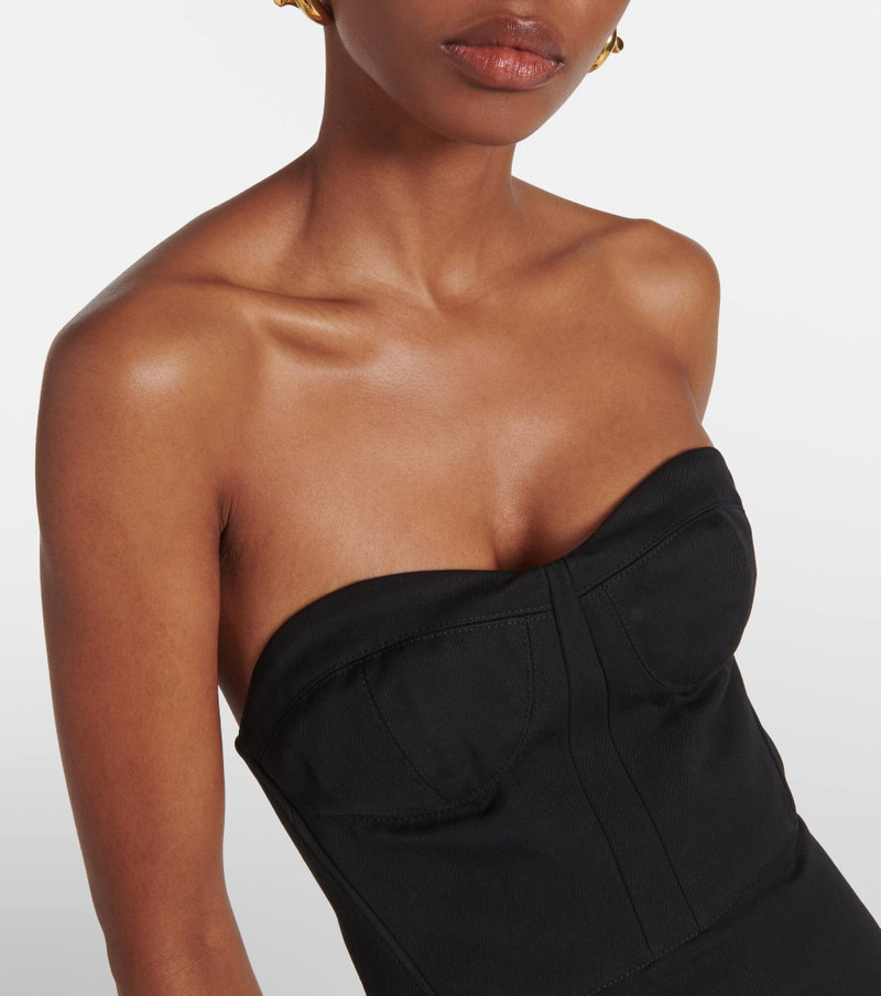 Jett cotton and wool corset dress 4