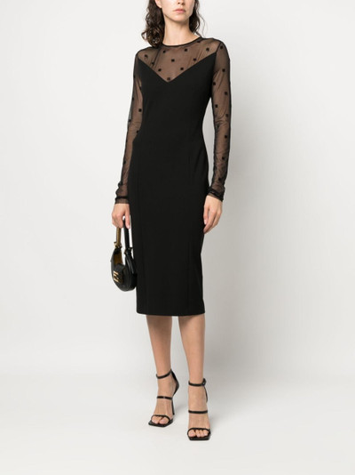 Givenchy logo-jacquard midi dress outlook