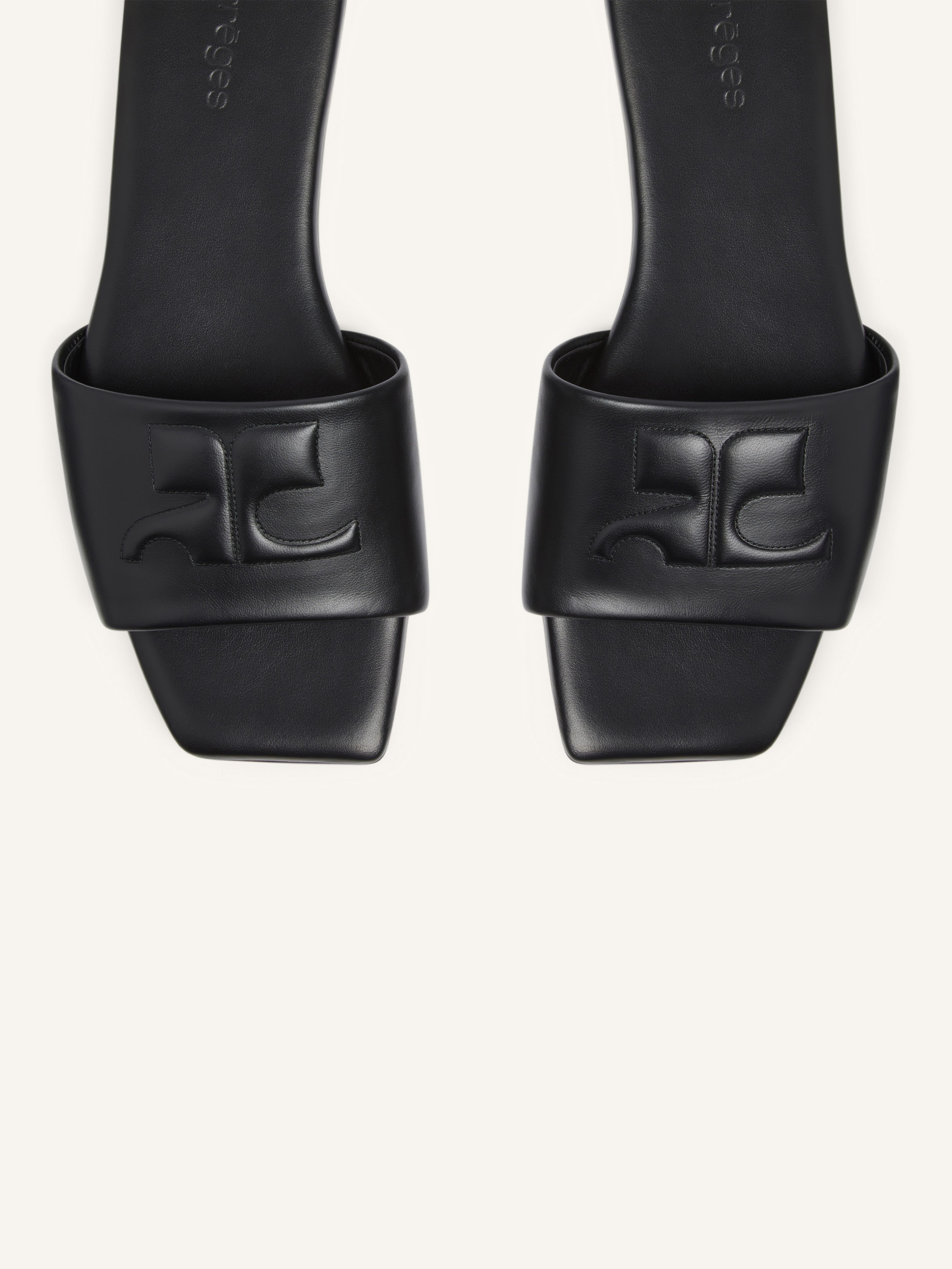 SHADOW LEATHER MULES - 4