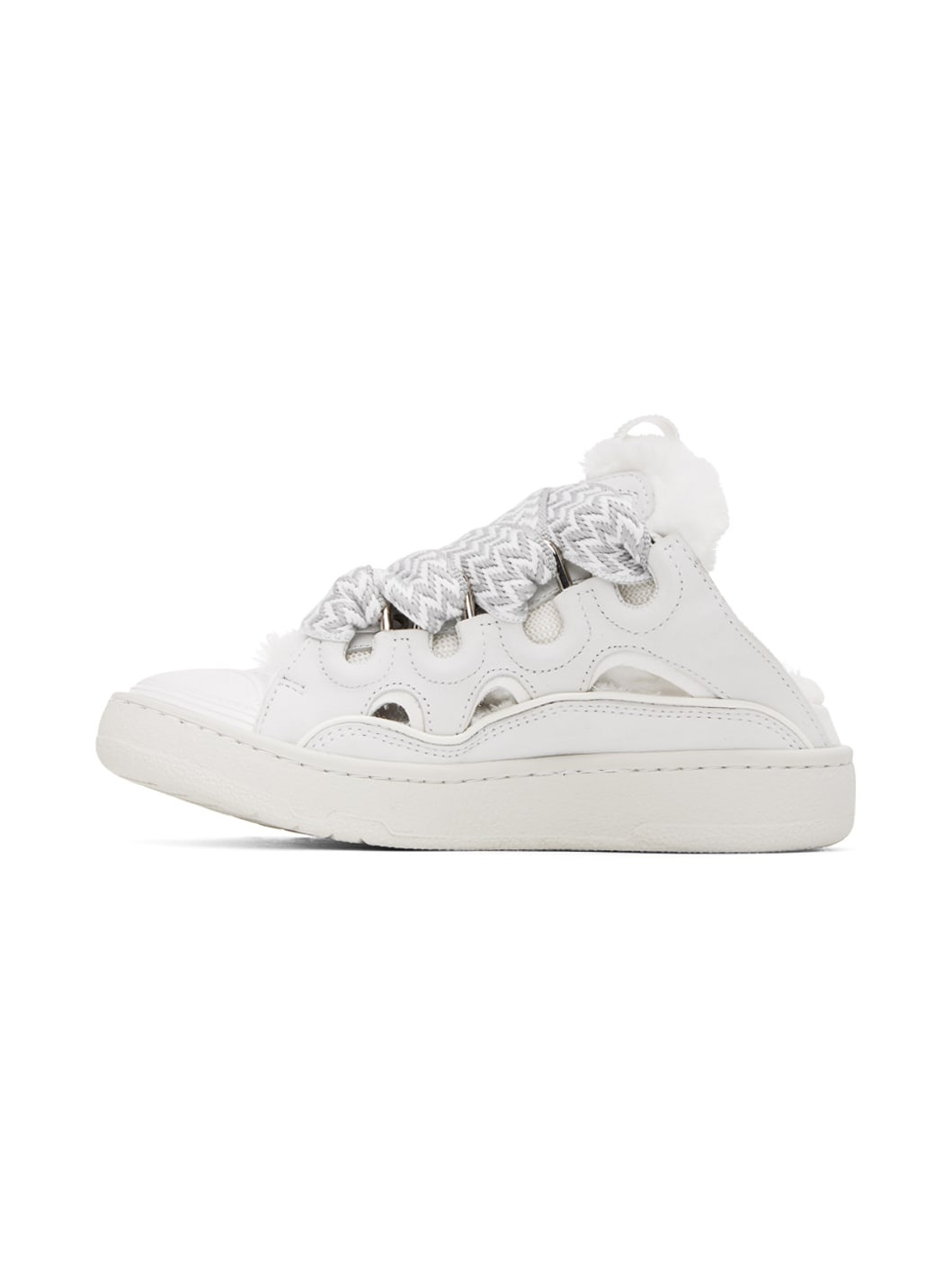 White Curb Slip-On Sneakers - 3