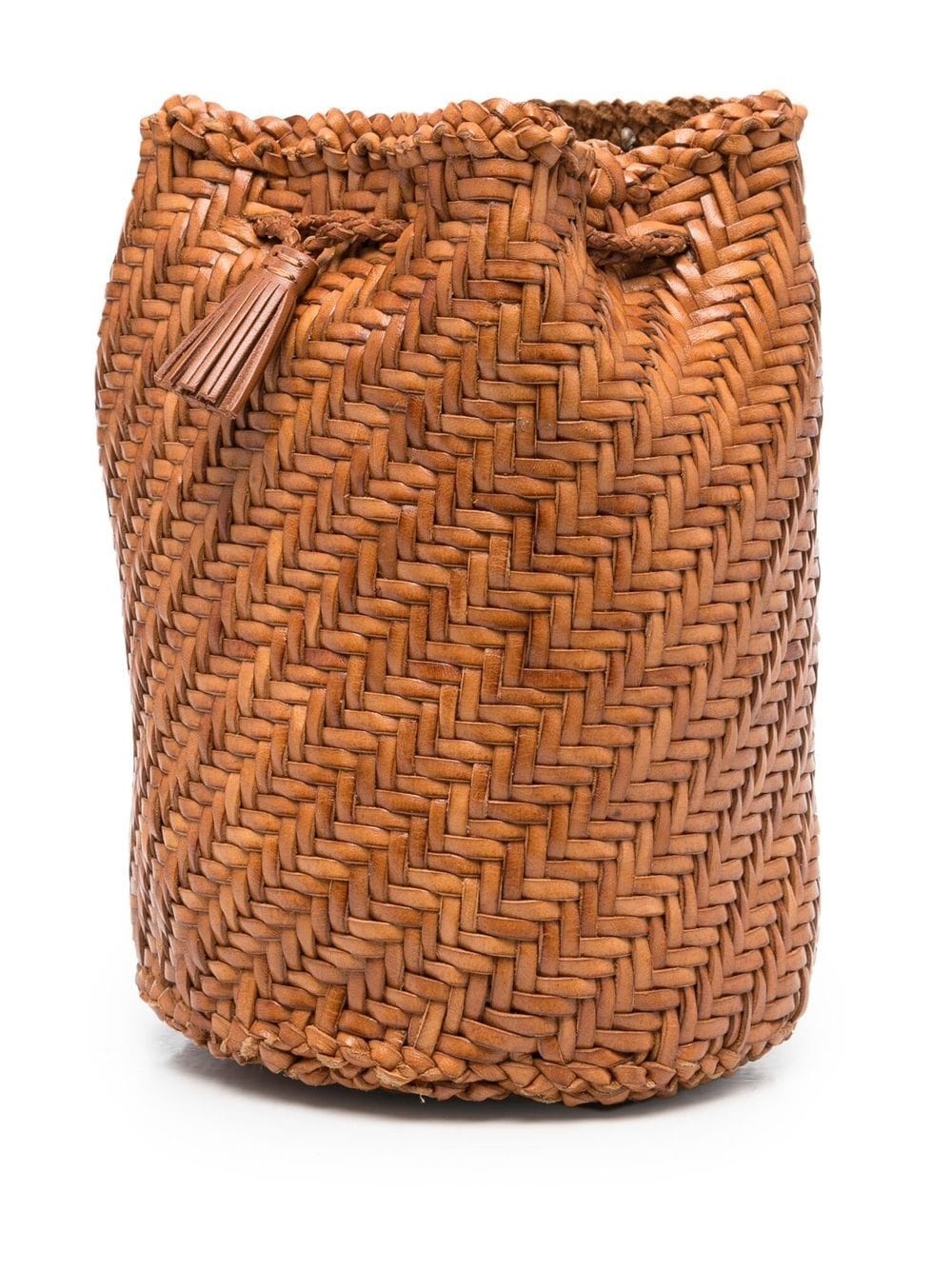 Pompom Double Jump woven bucket bag - 6