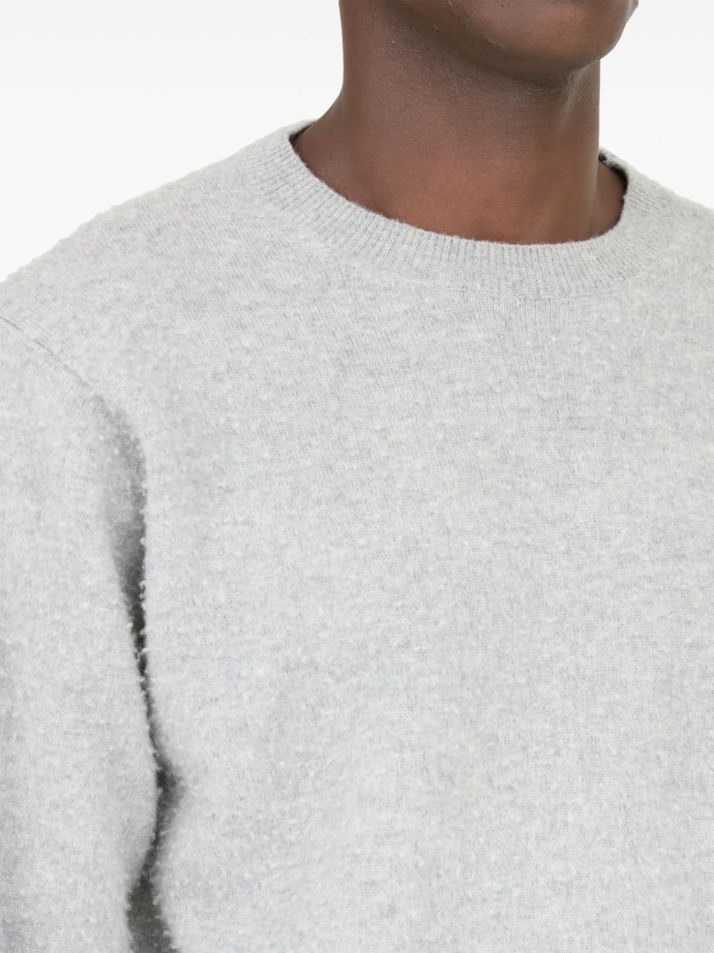 CREW-NECK CASHMERE-COTTON JUMPER - 7