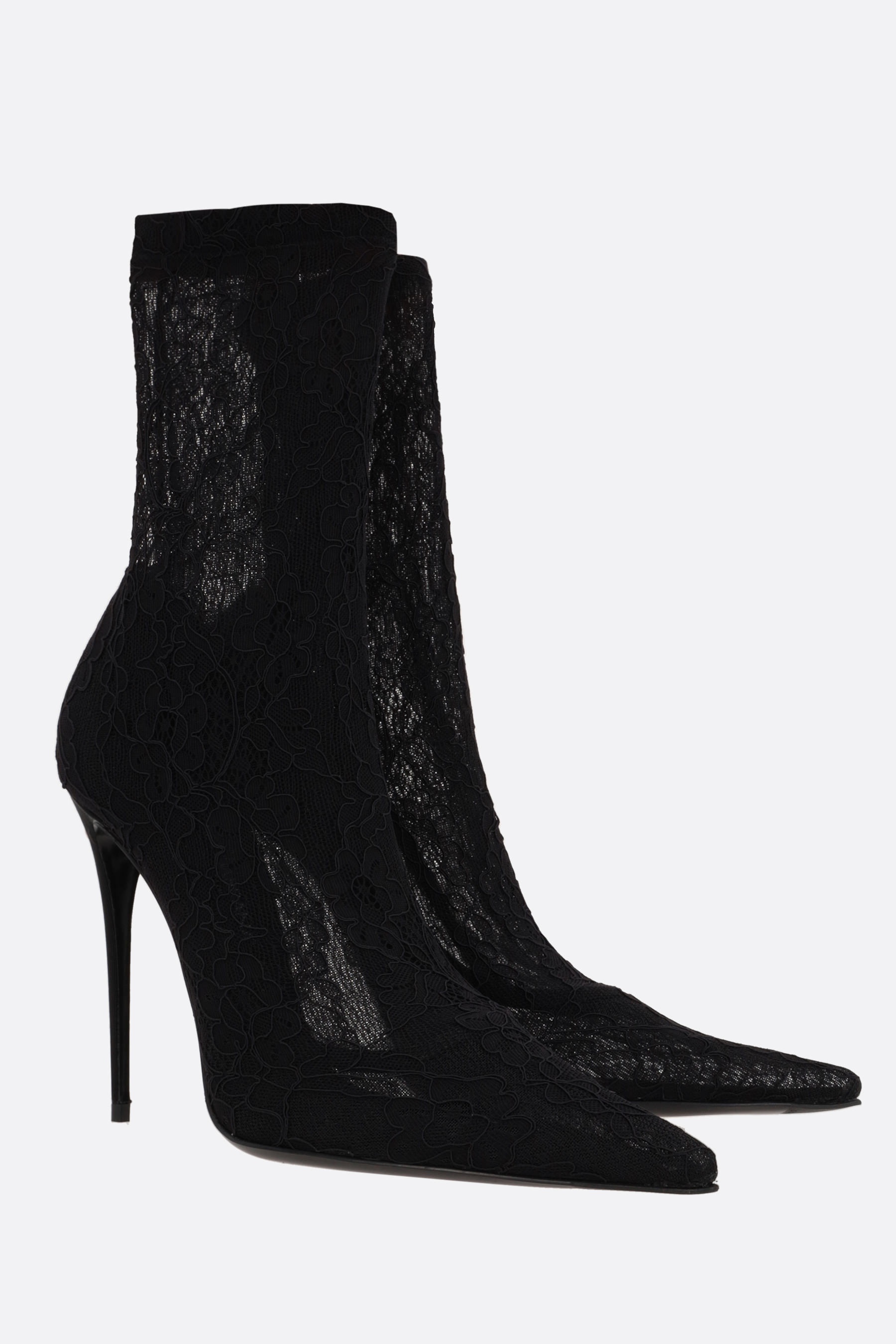 STRETCH LACE ANKLE BOOTS - 2