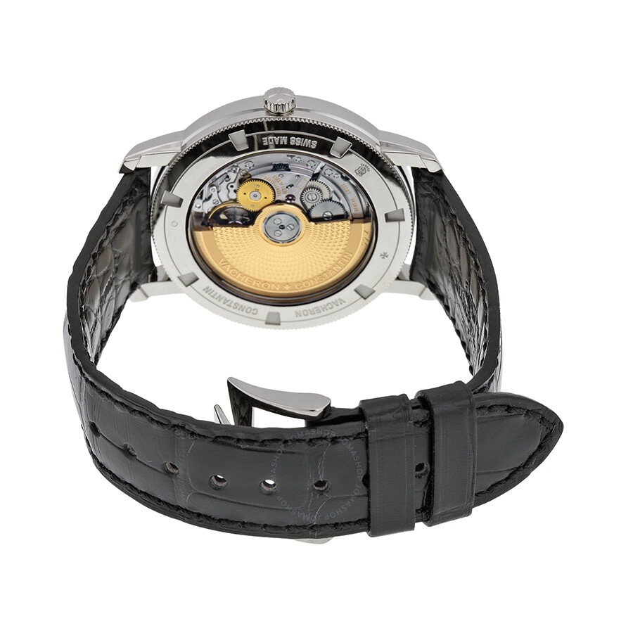 Vacheron Constantin Traditionelle Automatic Silver Dial Black Leather Men's Watch 87172000G-9301 - 3