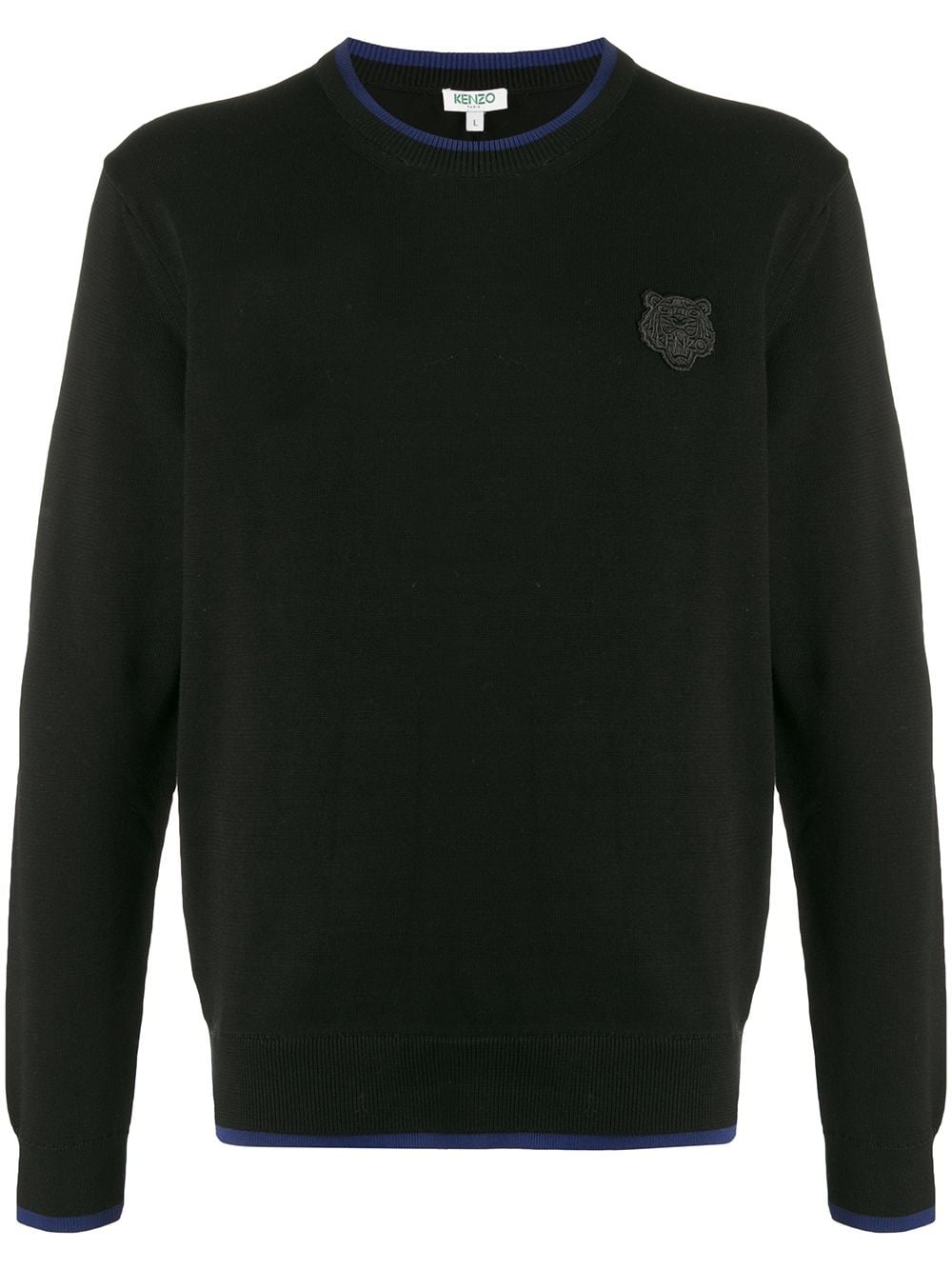 contrast-trim sweater - 1