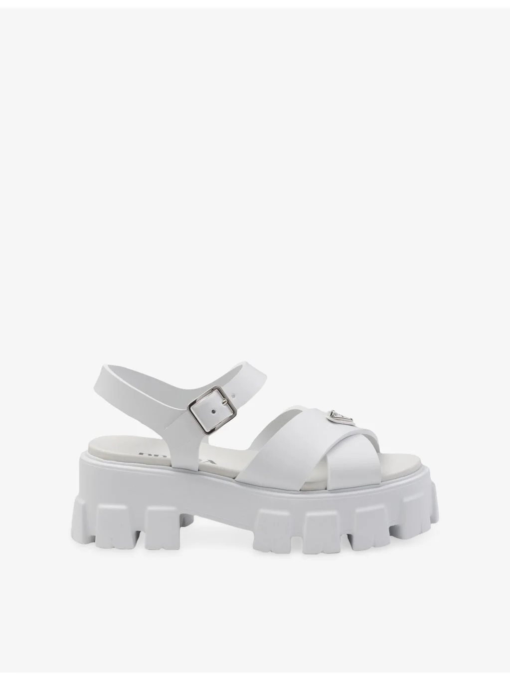 Monolith logo-plaque rubber heeled sandals - 1