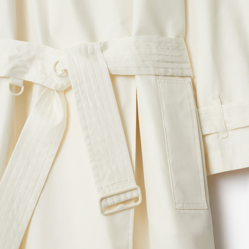 Long Silk Trench Coat 6