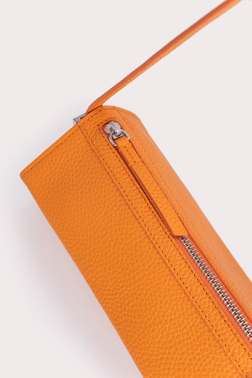 Karo Orange Flat Grain Leather - 4