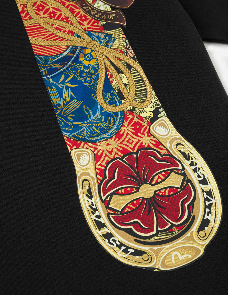 Year Of Horse Daicock Printed T-shirt - Black 9