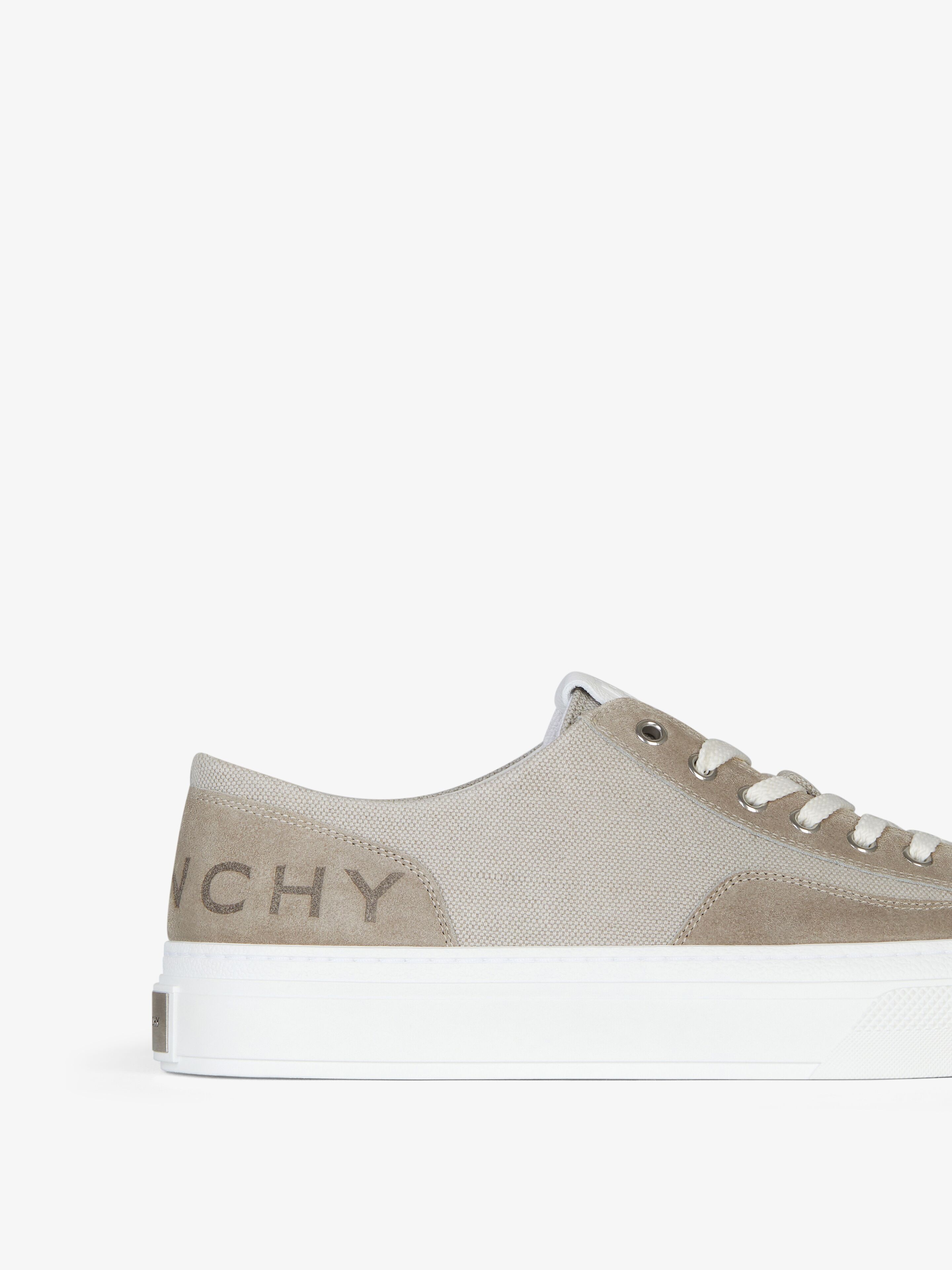 Givenchy GIVENCHY CITY SNEAKERS IN CANVAS AND SUEDE | REVERSIBLE