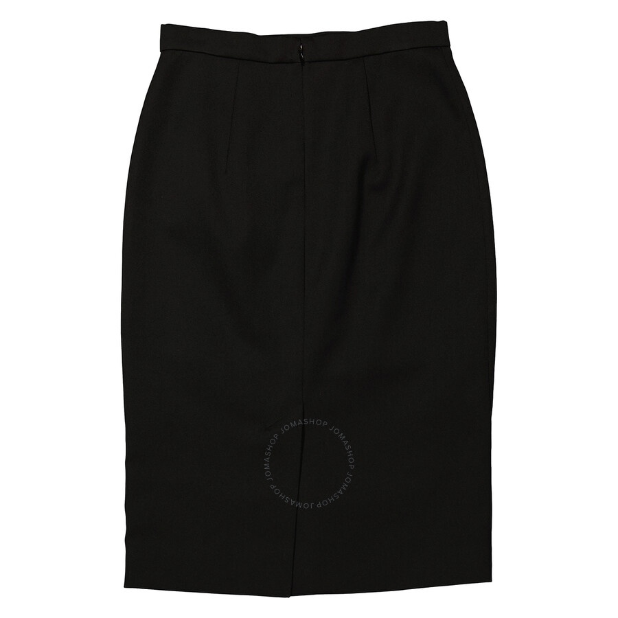 Burberry Ladies Black Step-through High-waisted Skirt - 2