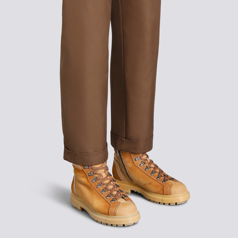 Santoni Men’s brown nubuck hiking boot outlook