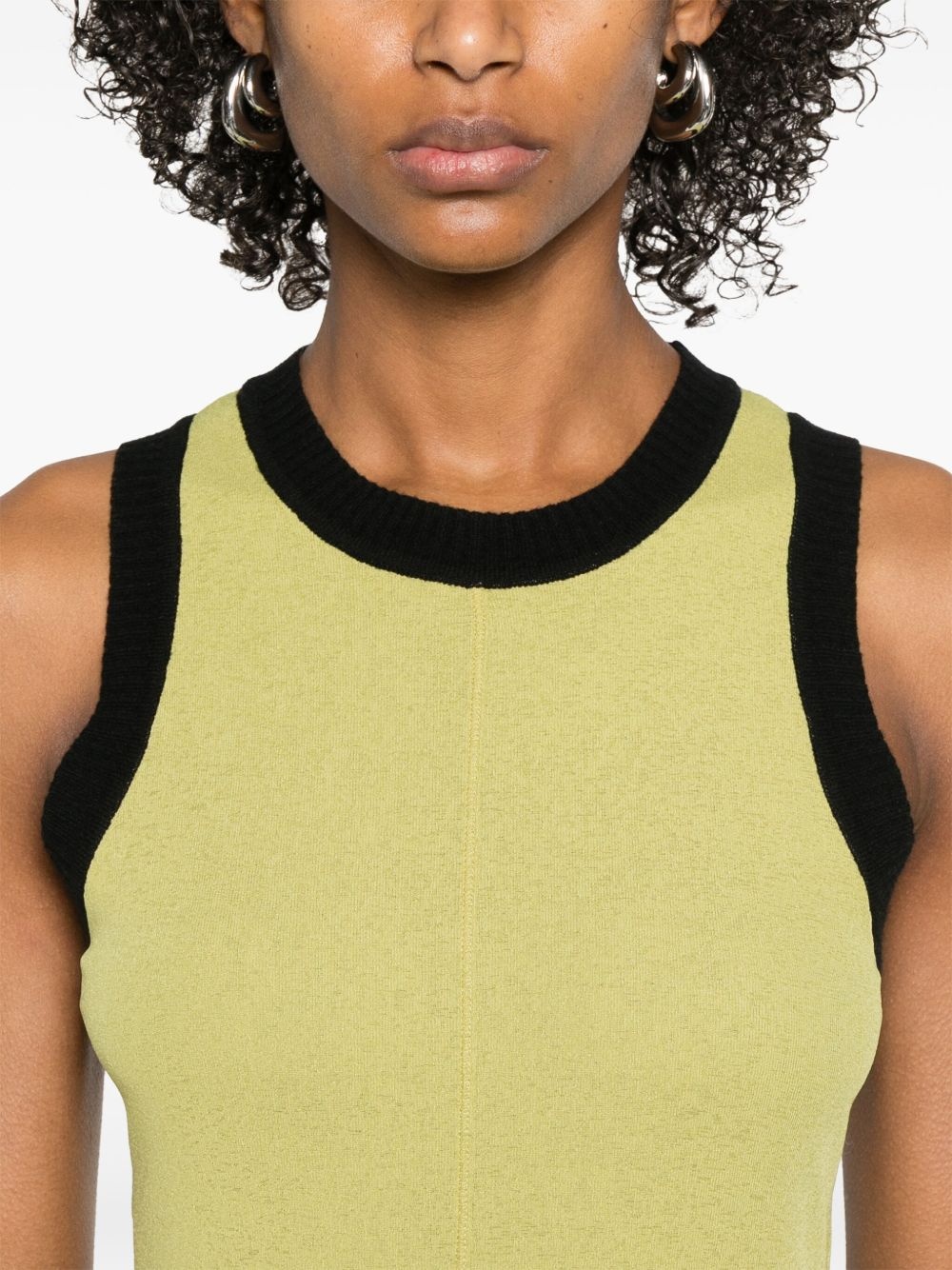 ribbed-trim mini dress - 5