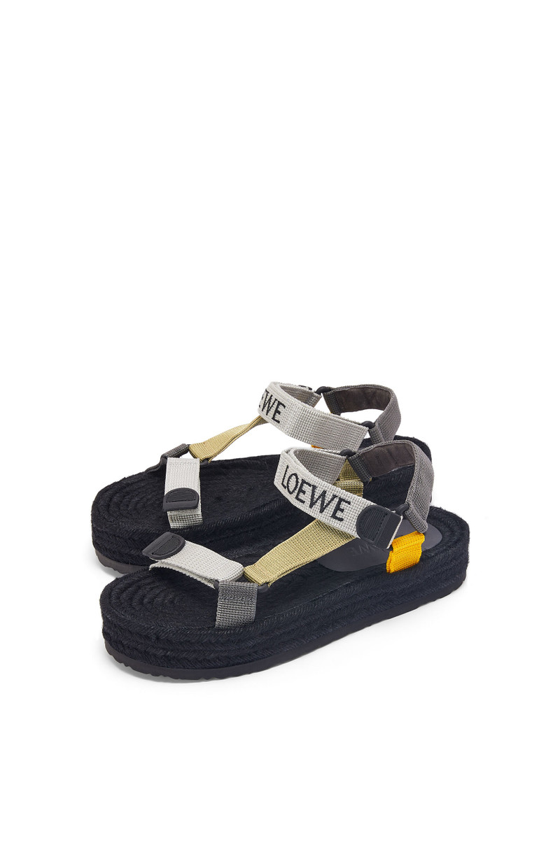Loewe Strappy espadrille in nylon outlook