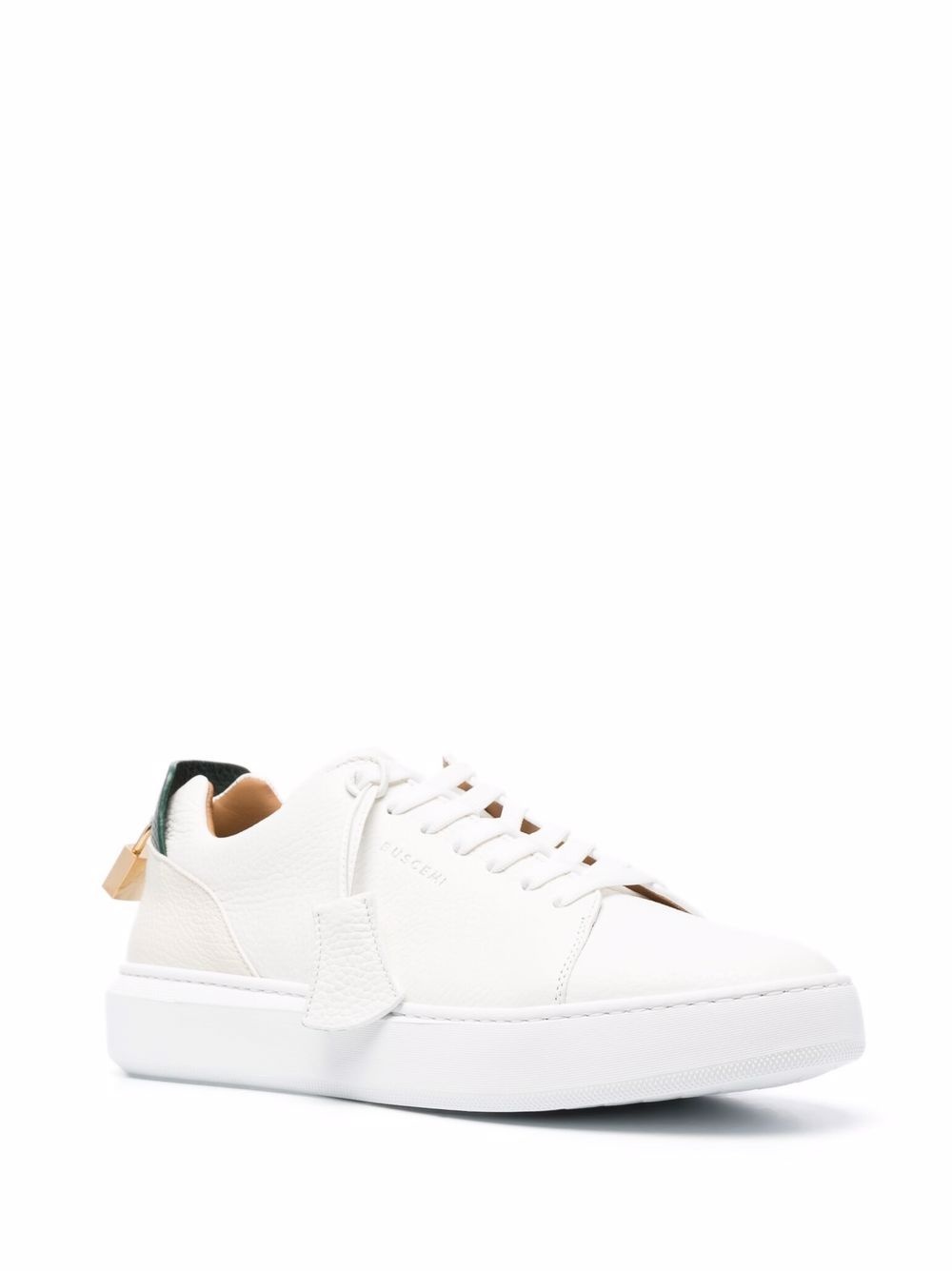 padlock-detail low top sneakers - 2