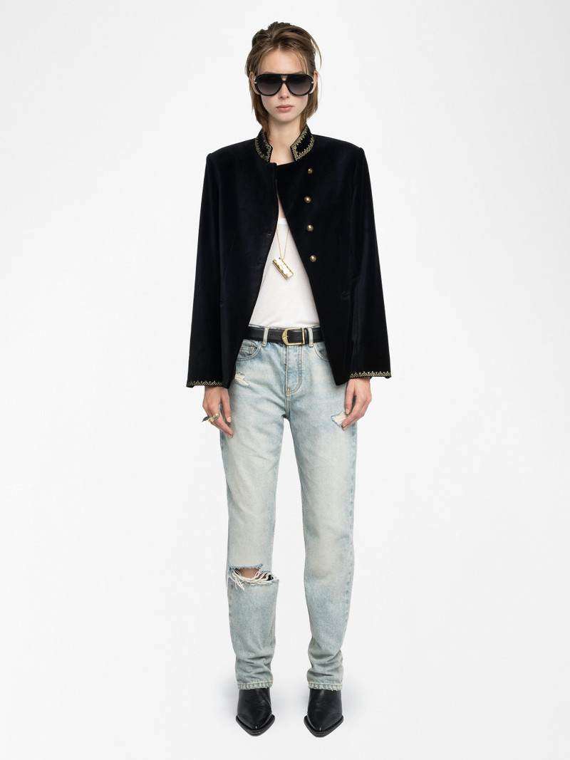 Zadig & Voltaire Blazer Verysa Velours outlook