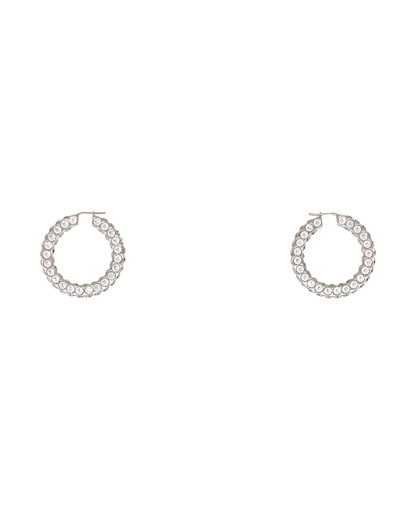 Embellished Metal Big Jaheel Earrings - 1