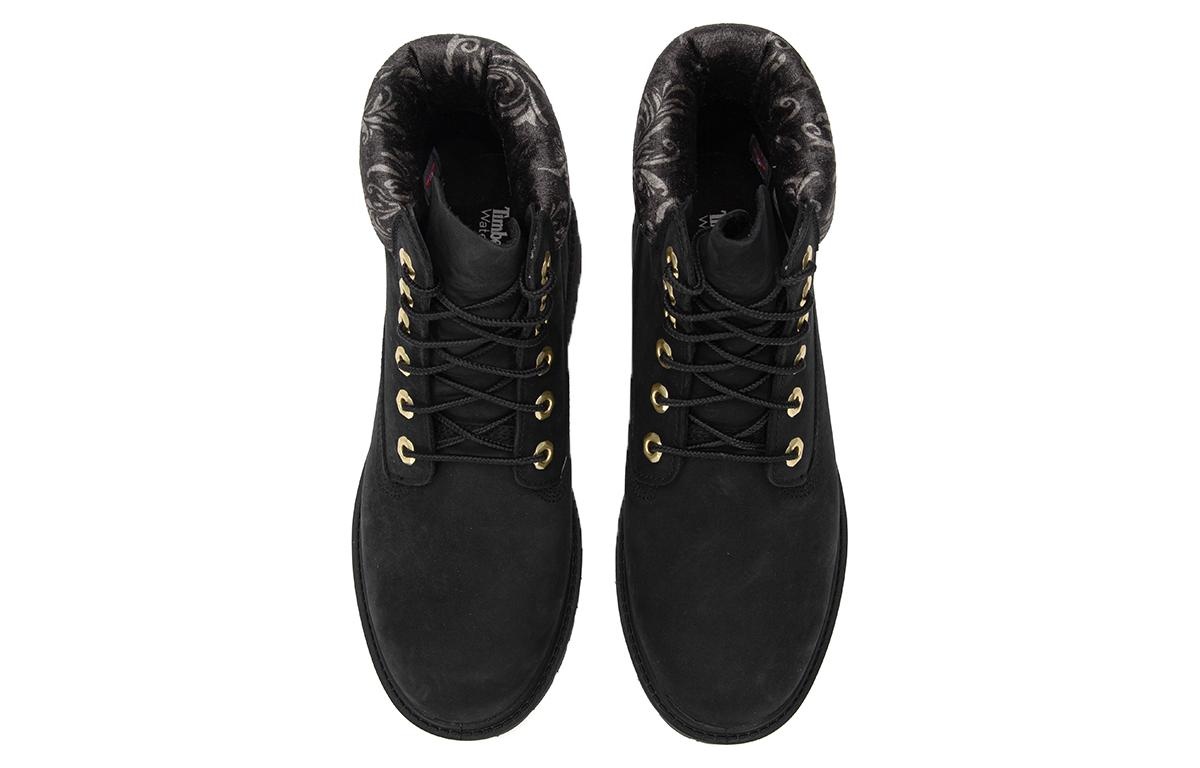 (WMNS) Timberland 6 Inch heritage Lace Up Cupsole Boots 'Black Nubuck' A5M74001 - 3