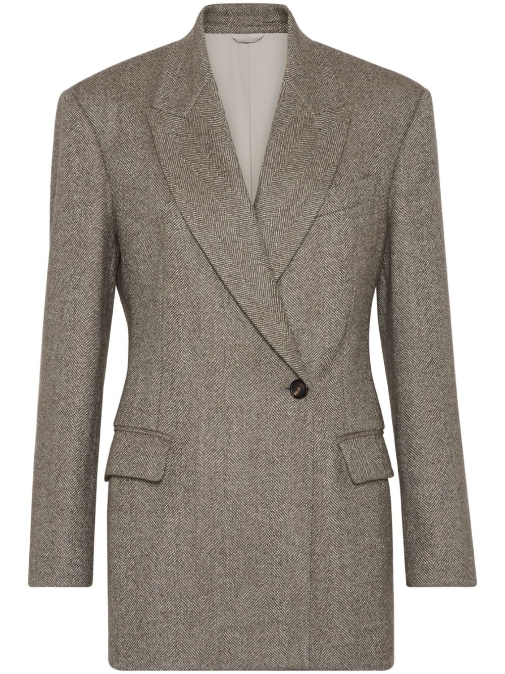 Wool blazer jacket - 1