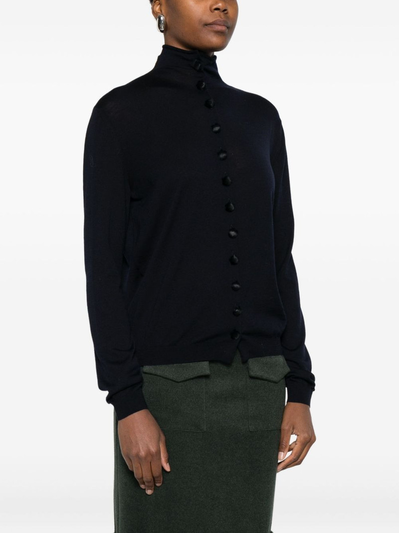 high-neck buttoned cardigan 3