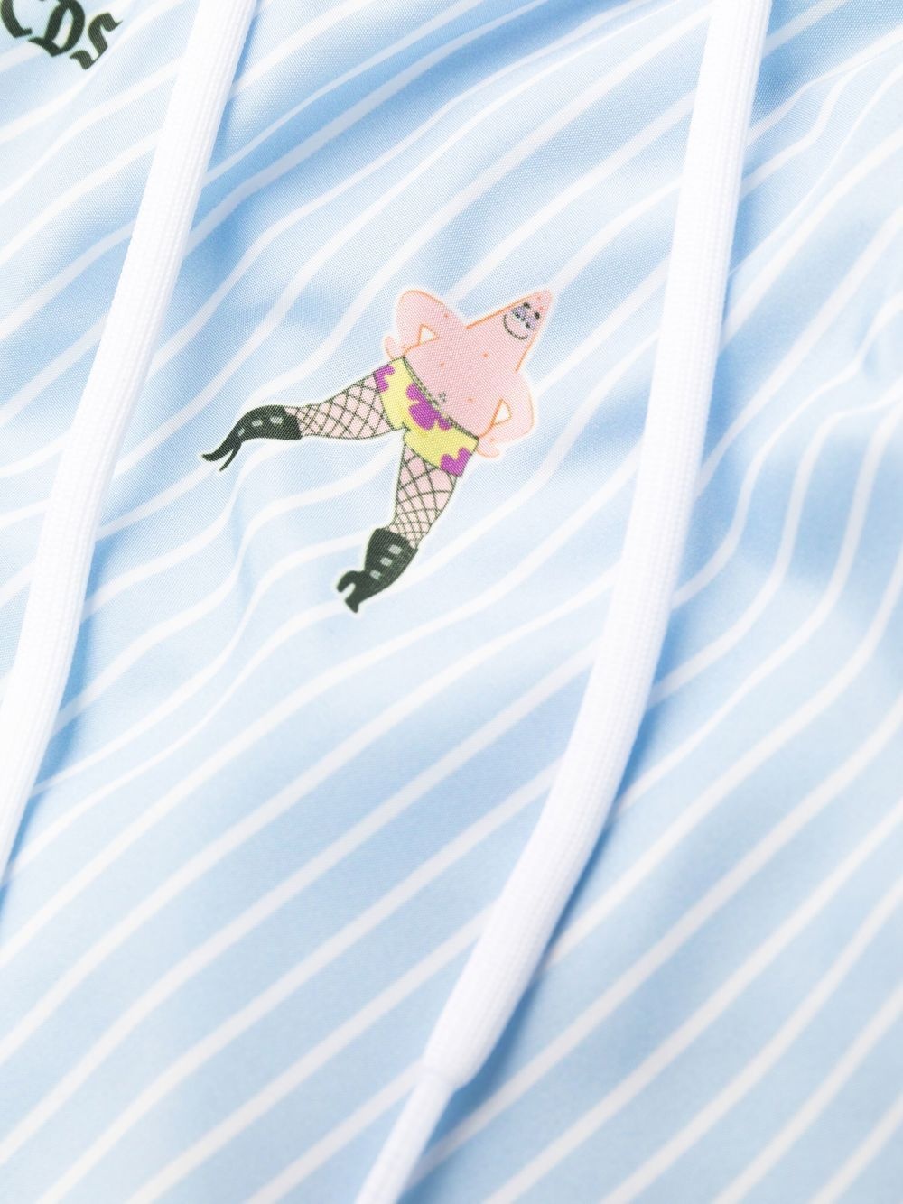cartoon-print pinstripe shorts - 3