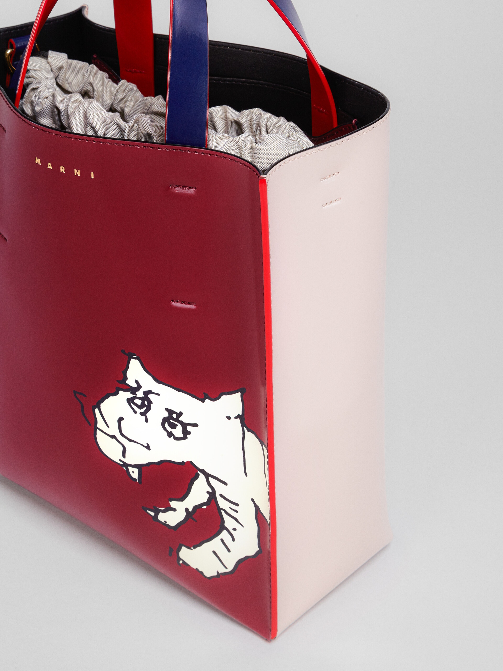 MUSEO SMALL BAG IN TIGER PRINT LEATHER - 4