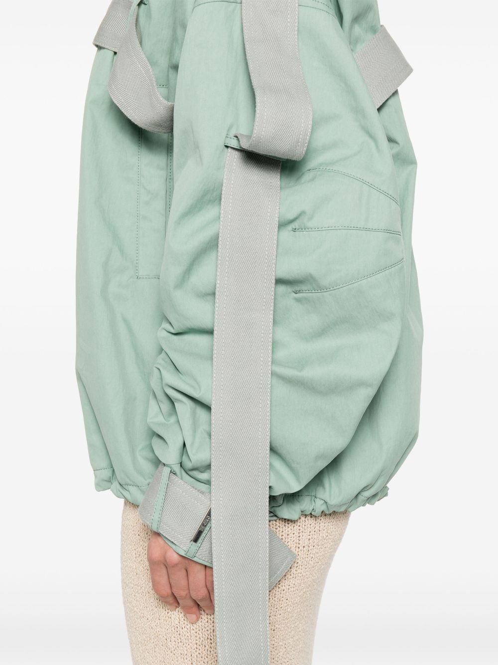 strap-detailing bomber jacket - 5