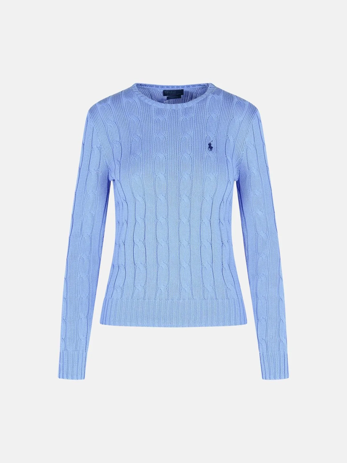 'JULIANNA' LIGHT BLUE COTTON SWEATER - 1