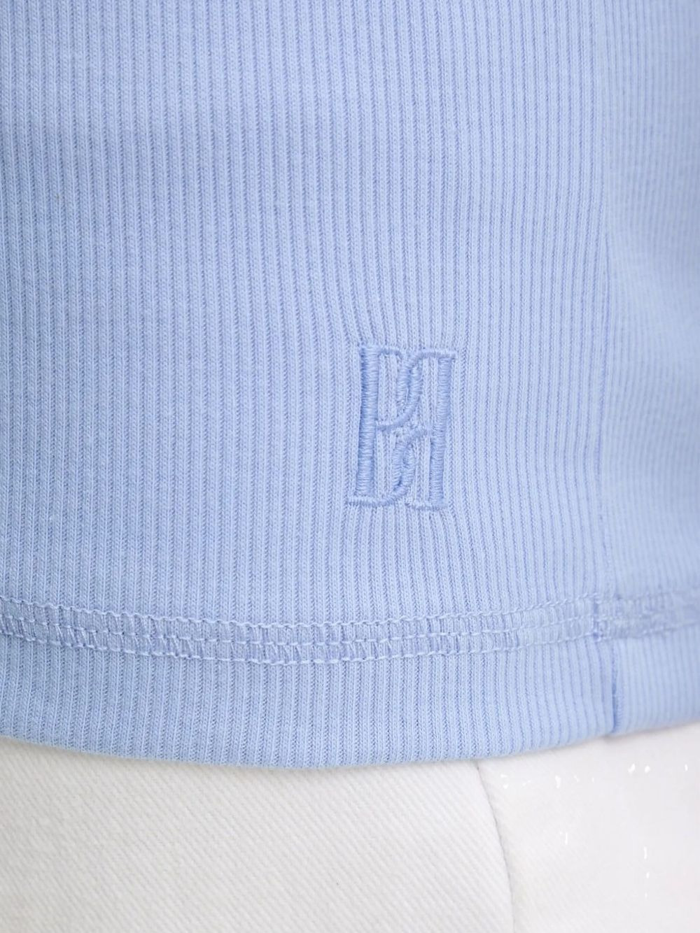 ribbed scoop-neck T-shirt - 4
