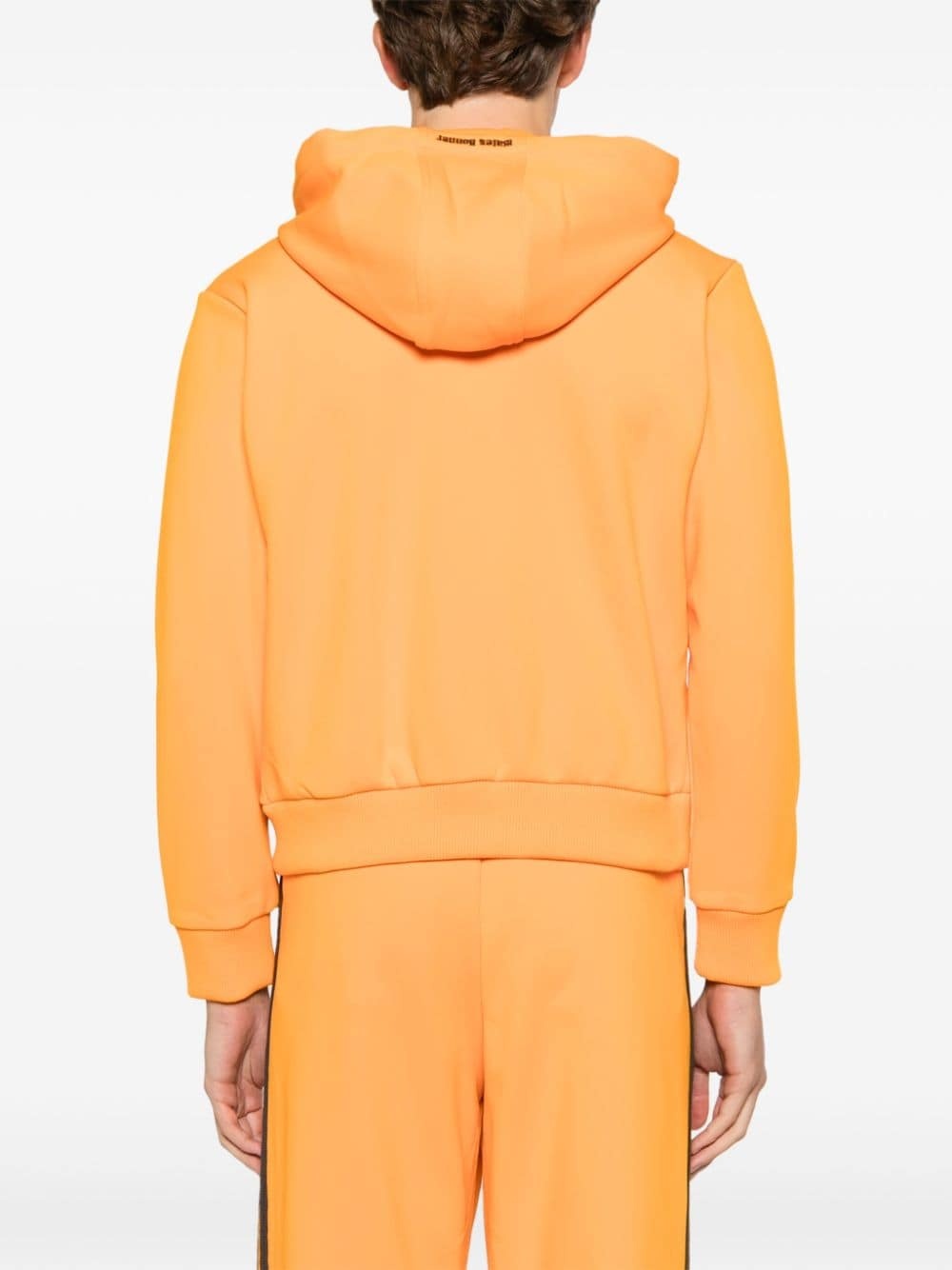 x Wales Bonner logo-flocked hoodie - 4