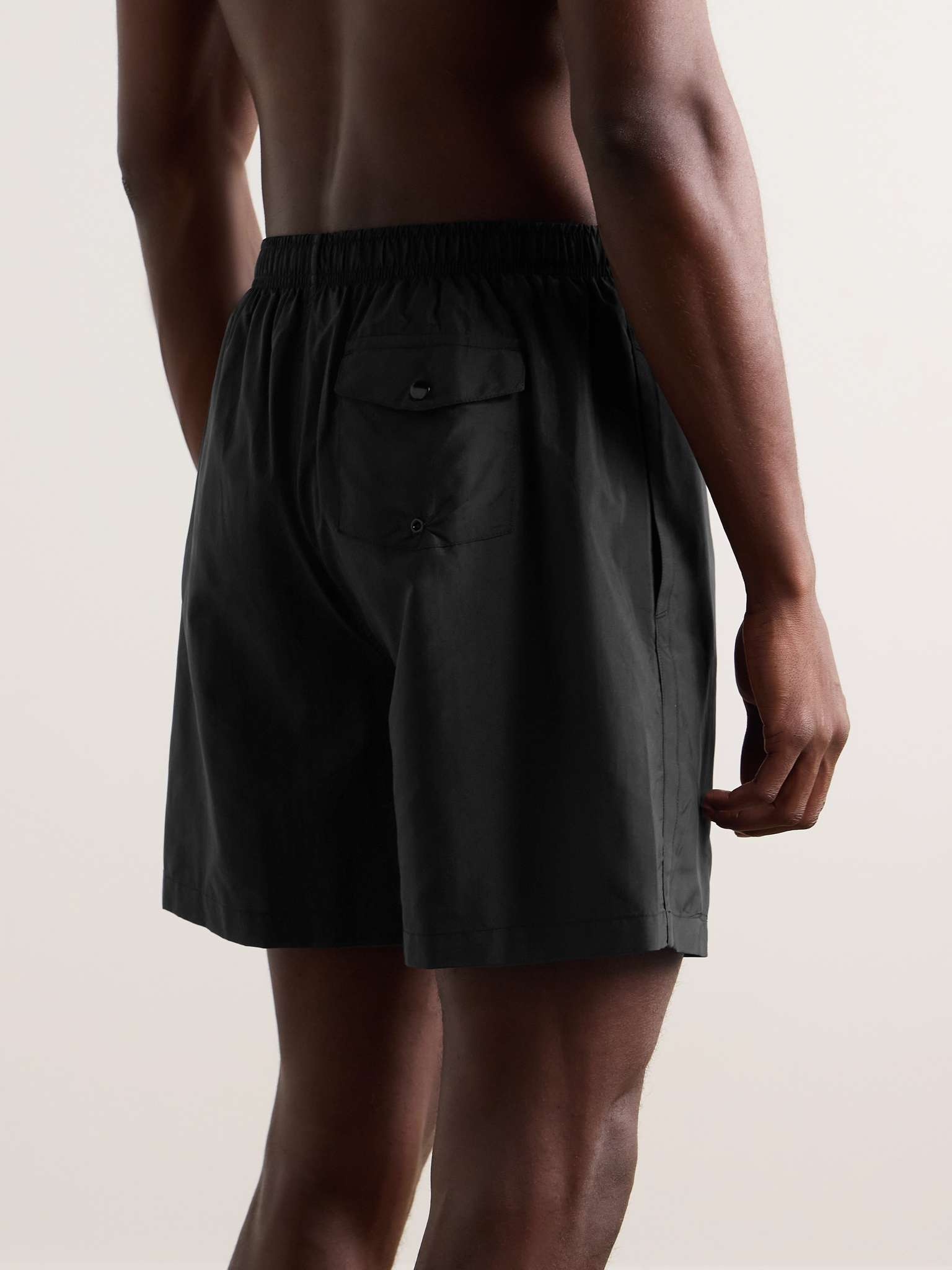 Straight-Leg Mid-Length Logo-Appliquéd Swim Shorts - 3