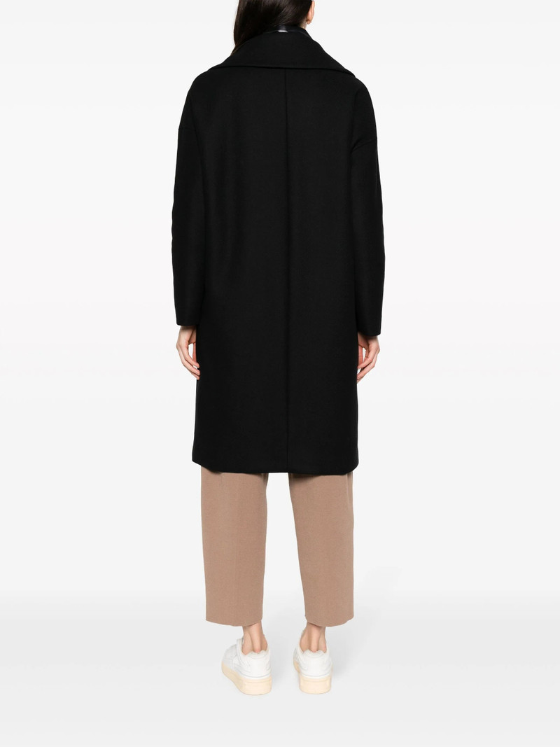 Padded-bib Single-breasted Coat 4