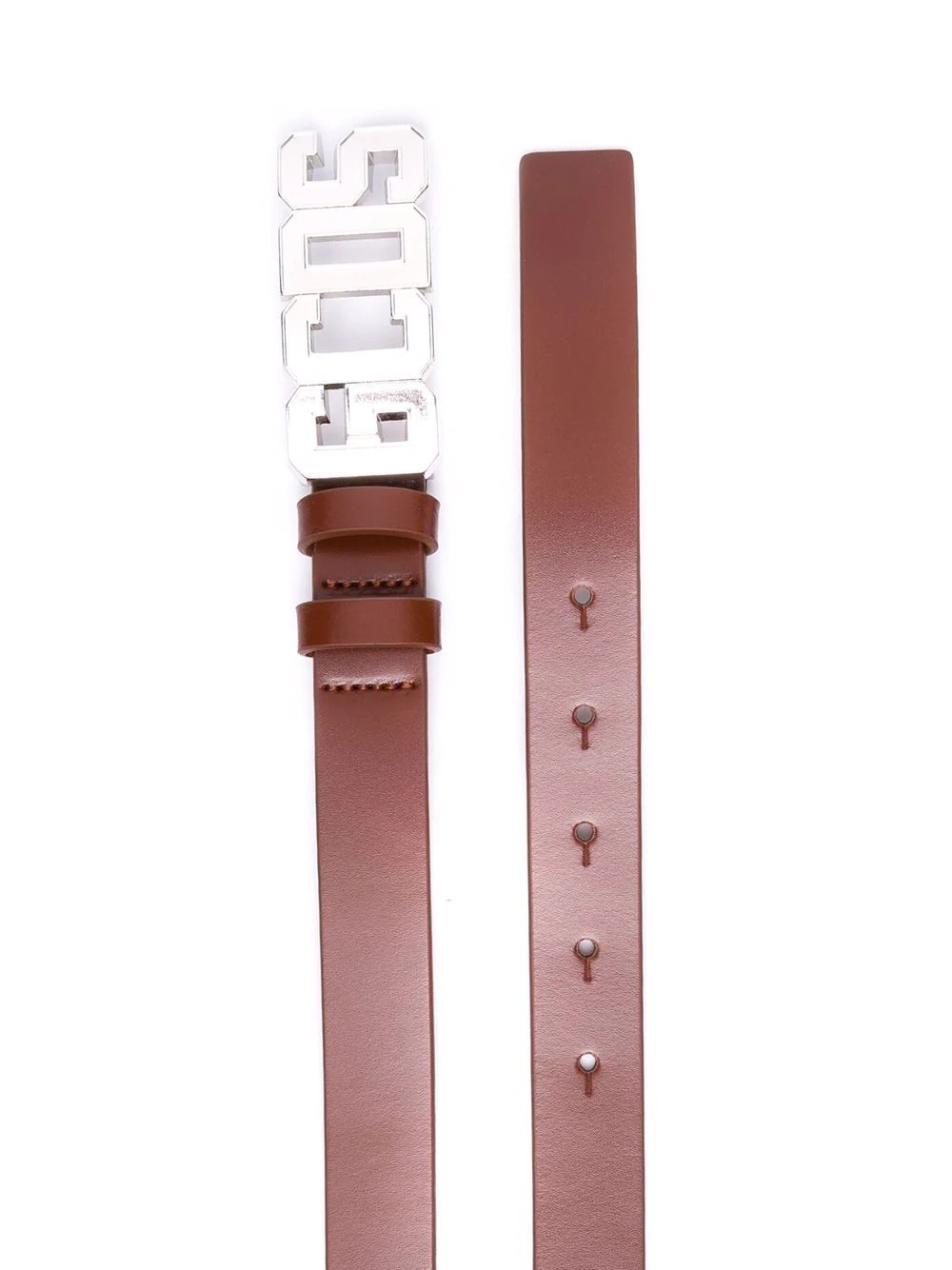 logo buckle belt - 2