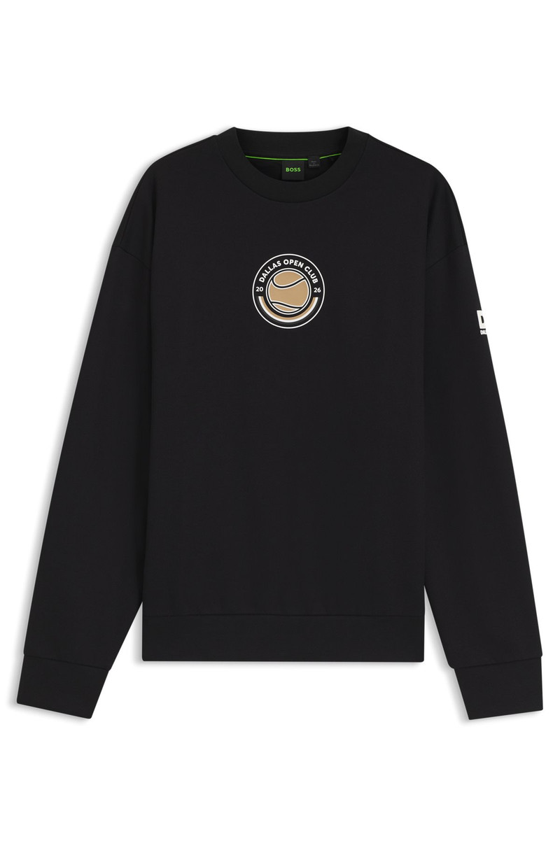 COTTON-TERRY SWEATSHIRT WITH TENNIS ARTWORK 1