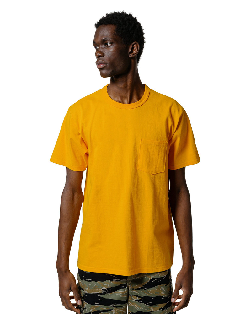 The Real McCoys MC22006 Pocket Tee Yellow outlook