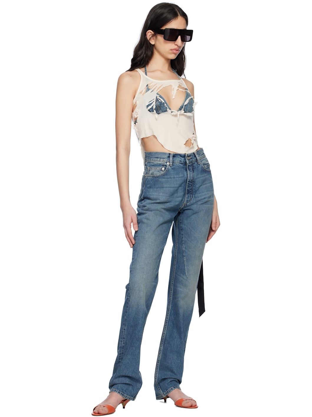 Off-White Hollywood Basic Cropped Tank Top - 4