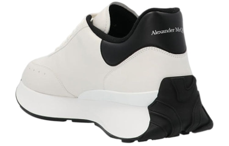 Alexander McQueen Sprint Runner Lace-Up Sneakers 'Beige White' 691342WIC959061 - 2