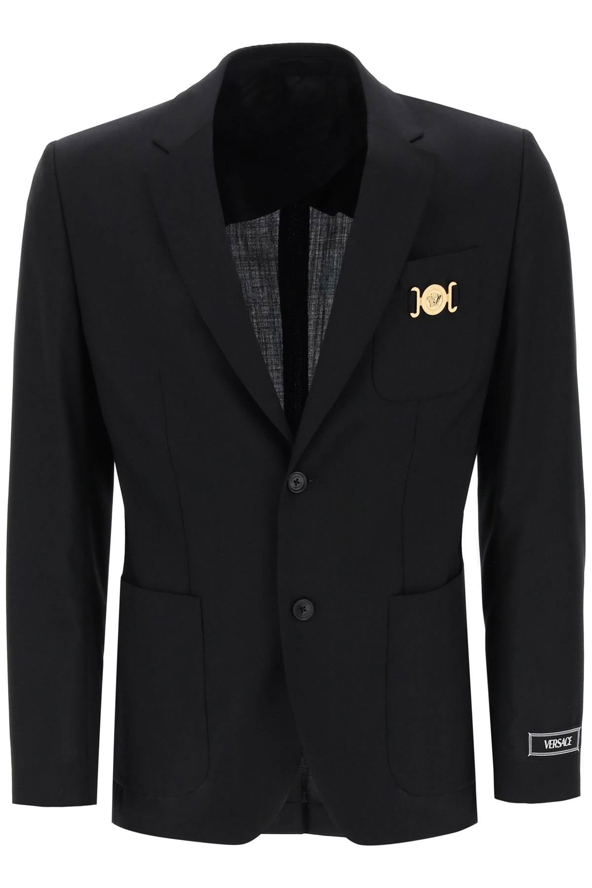 Versace Medusa Biggie Single-Breasted Blazer Men - 1