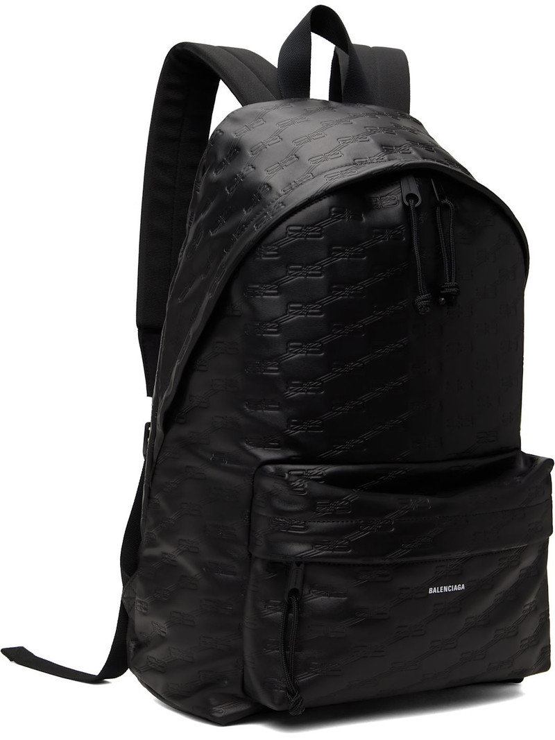 BALENCIAGA Black BB Monogram Backpack outlook