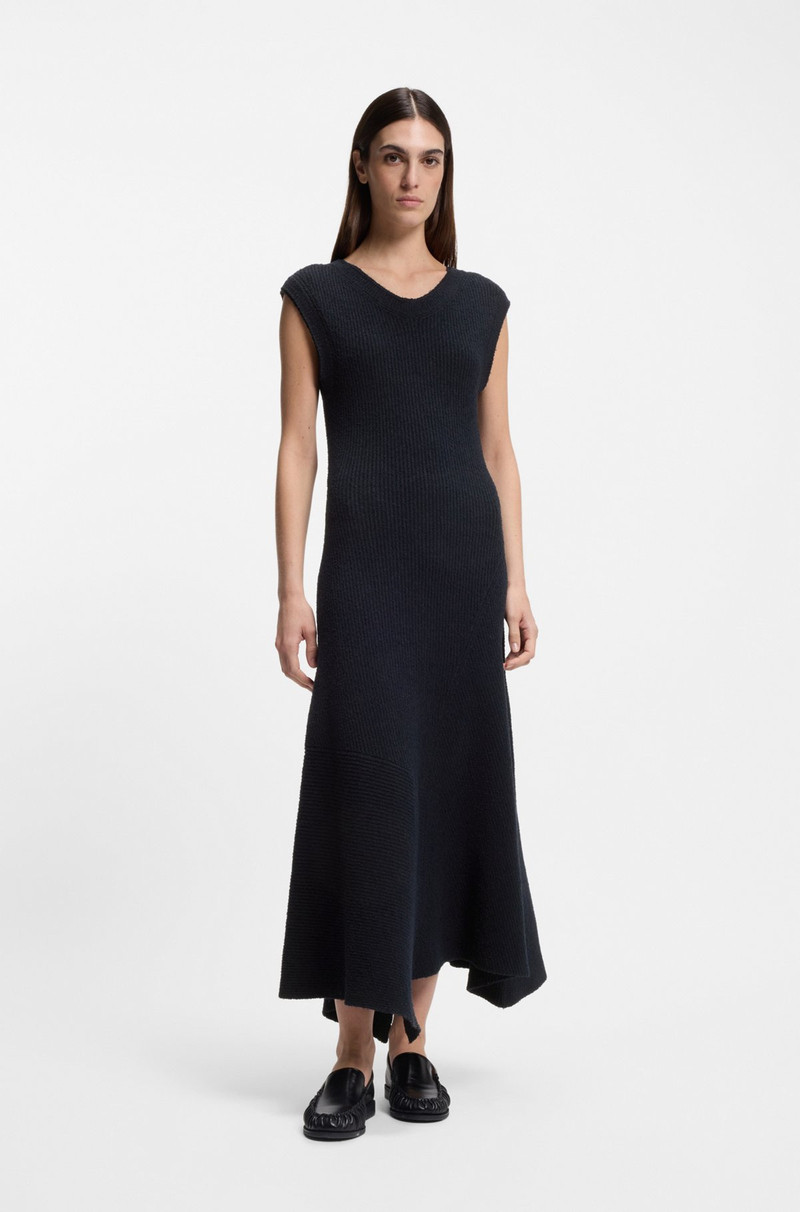 BOSS BOUCLÉ-YARN DRESS IN A SLIM FIT outlook