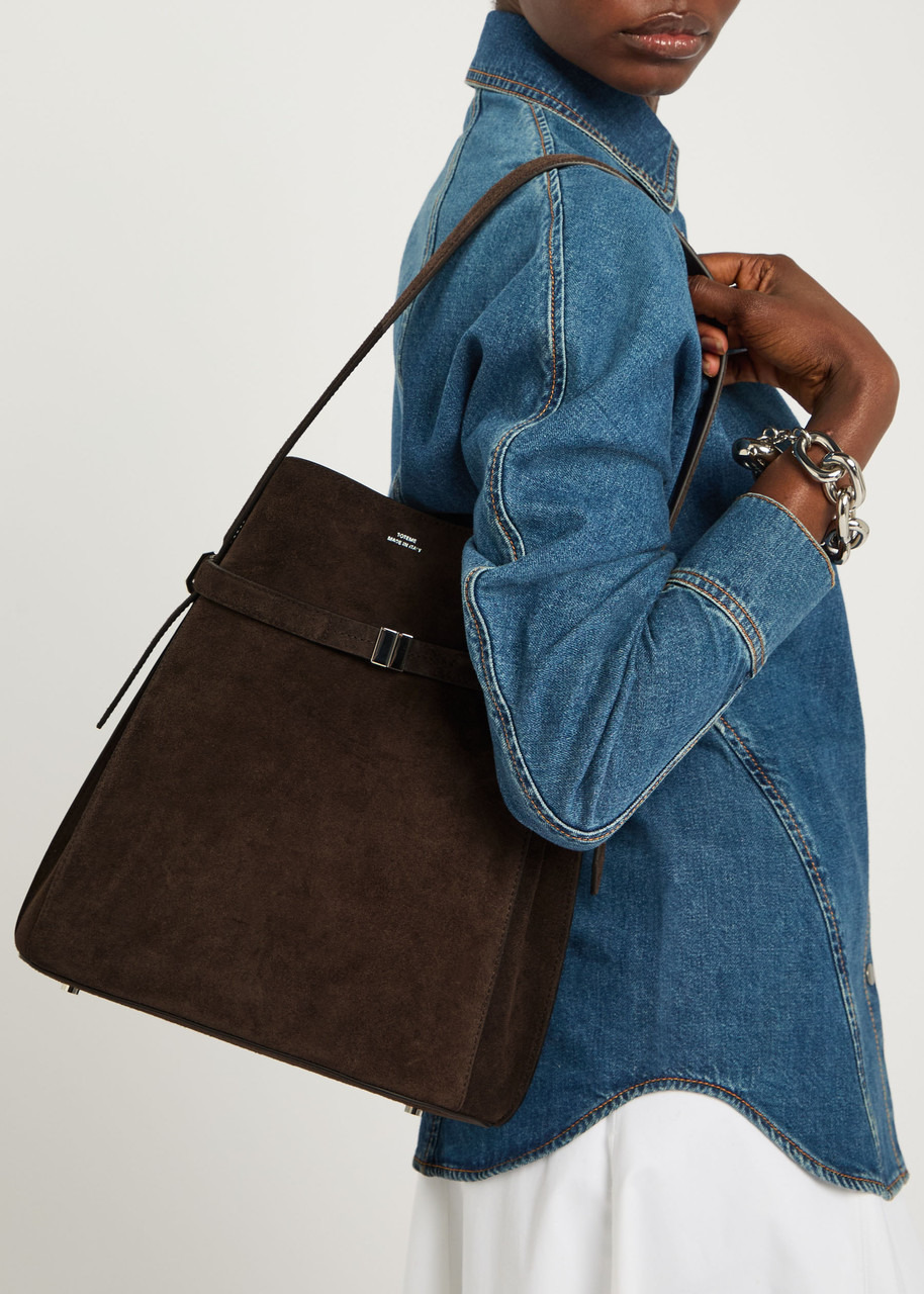 Toteme Belted Suede Bucket bag - 5