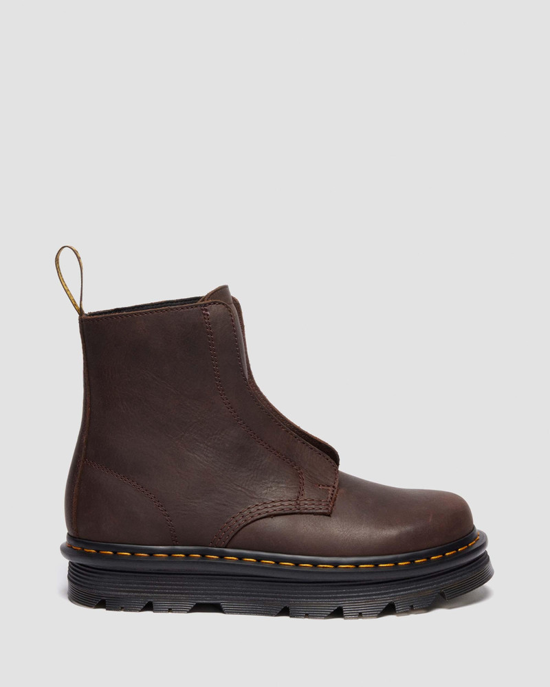 ZEBZAG LACELESS Slip On Leather Boots - 1