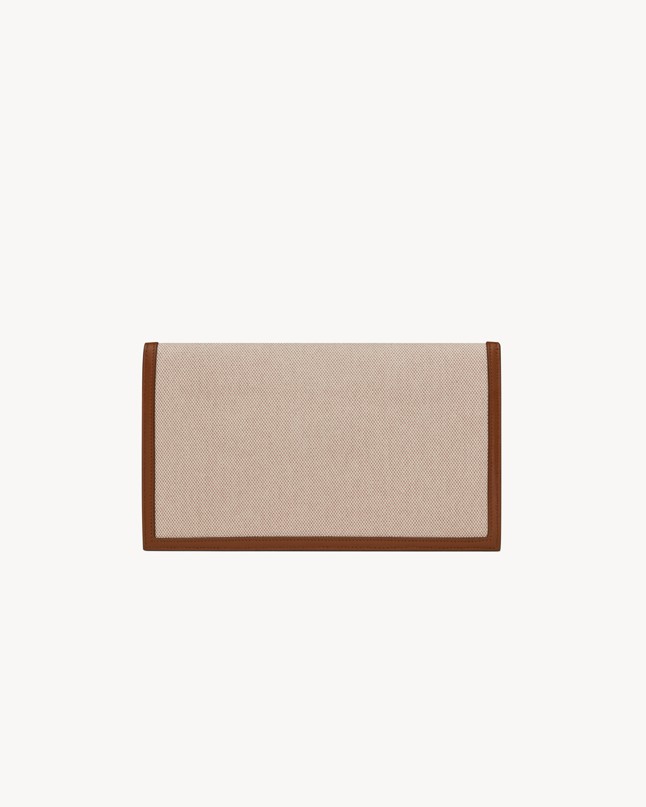 UPTOWN POUCH IN CANVAS AND SMOOTH LEATHER - 2